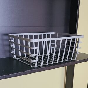 Gray Metal Storage/decor Basket